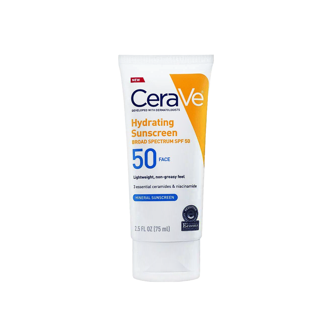 CeraVe Hydrating Mineral Sunscreen (Broad Spectrum SPF50)