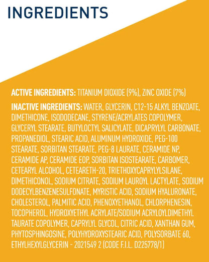 CeraVe Hydrating Mineral Sunscreen (Broad Spectrum SPF50)