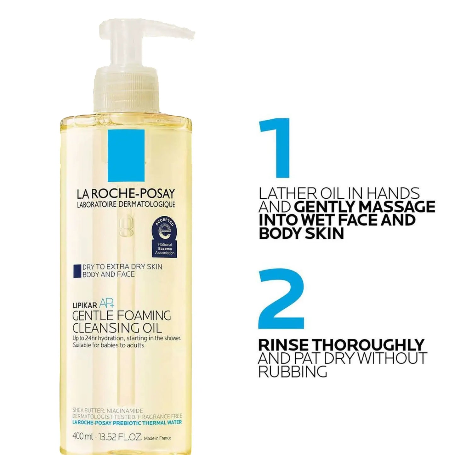 La Roche-Posay Lipikar AP+ Gentle Foaming Cleansing Oil 400ml