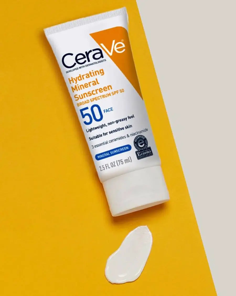 CeraVe Hydrating Mineral Sunscreen (Broad Spectrum SPF50)