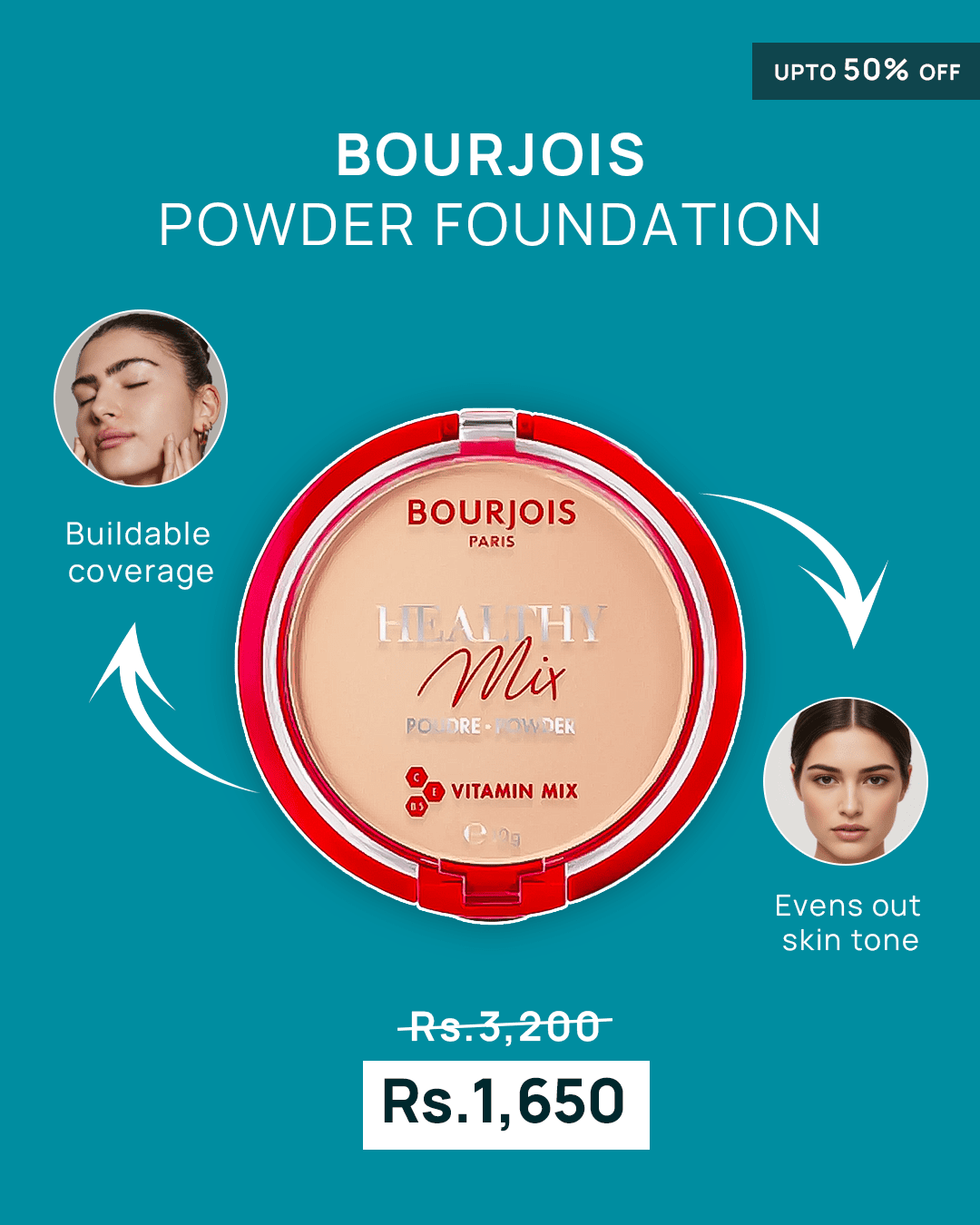 Bourjois Paris Healthy Mix Powder Foundation SPF20