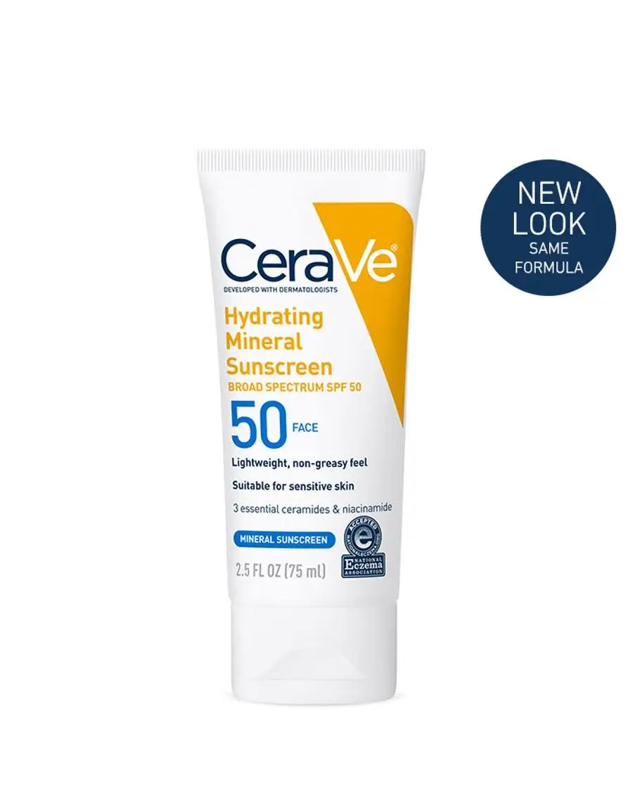 CeraVe Hydrating Mineral Sunscreen (Broad Spectrum SPF50)